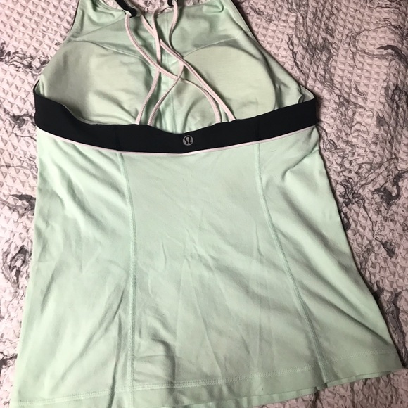 Lululemon Mint Green And Black Trim Tank - Picture 6 of 10